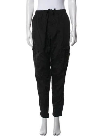 Pre-owned Stone Island Nylon Straight Leg Pants In Blue