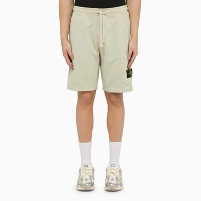 Stone Island Pistachio-coloured Cotton Bermuda Shorts Men In Multicolor