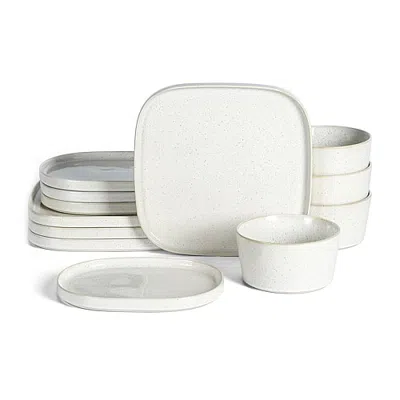Stone Lain Cairo 12-pc. Stoneware Dinnerware Set In White