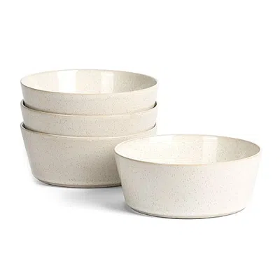 Stone Lain Claire 4-pc. Stoneware Cereal Bowl In Neutral