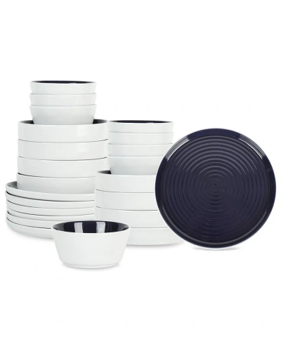 Stone Lain Elica 24 Pc. Dinnerware Set, Service For 8 In Blue