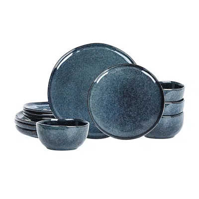 Stone Lain Mirella 12-pc. Stoneware Dinnerware Set In Blue