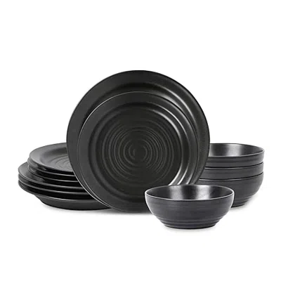Stone Lain Orbit 12-pc. Stoneware Dinnerware Set In Multi