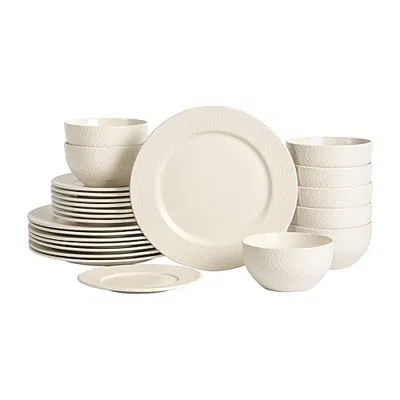 Stone Lain Topaz 24-pc. Stoneware Dinnerware Set In Beige