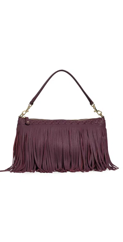 Stoney Clover Lane Brighton Clutch Bag Plum