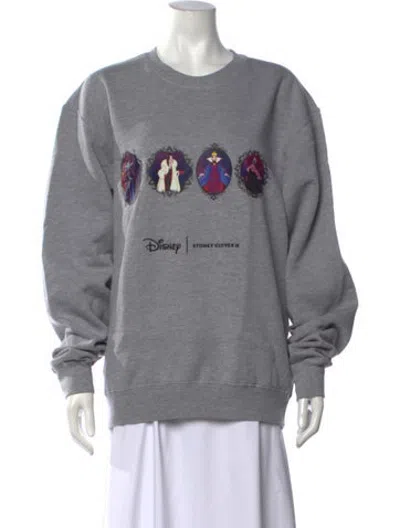 Pre-owned Stoney Clover Lane Graphic Print Crew Neck Sweatshirt W/ Tags In Grey