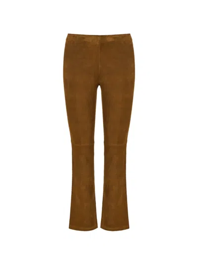 Stouls Jp Twenty Suede Trousers In Black