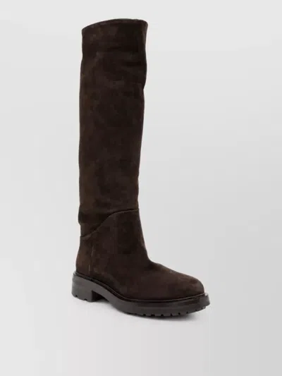 Strategia Leather Boots In Brown