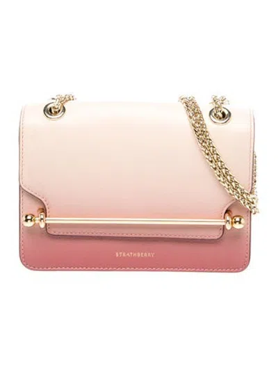 Pre-owned Strathberry Leather Shoulder Bag In Pink