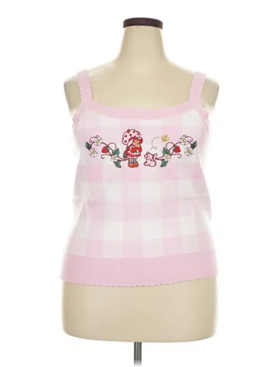 Pre-owned Strawberry Shortcake Sweater Vest In Pink