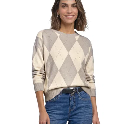 Street One Beige Polyester Sweatshirt In Multi