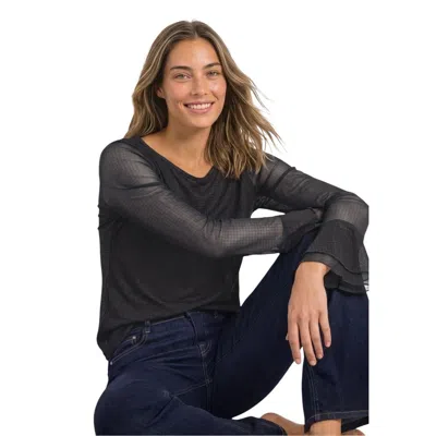 Street One Bicolor Polyester Blouse In Black