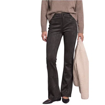 Street One Brown Polyester Casual Pants In Gray