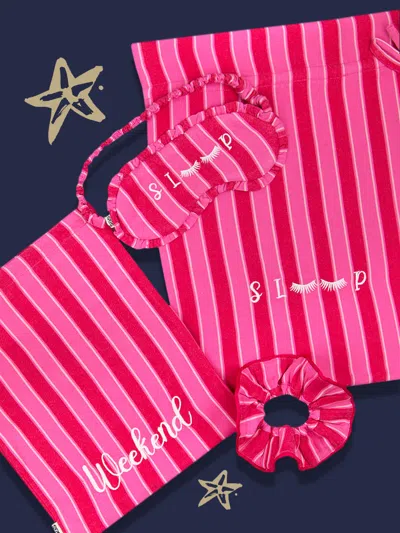 Stripe & Stare The Sweet Slumber Gift Set In Candy Cane Pop