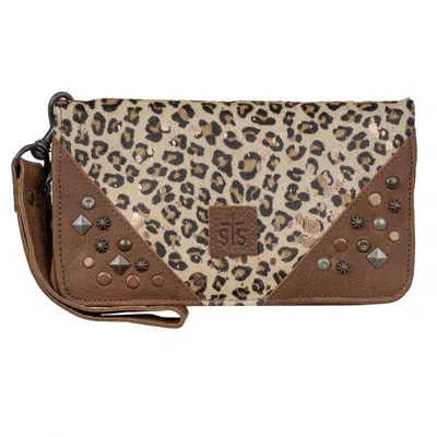 Sts Ranchwear Women's Great Plains Evie Organizer Wallet In Leopard In Multi