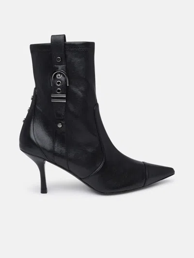 Stuart Weitzman Black Leather Maverick Boots