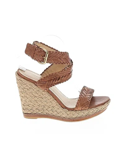 Pre-owned Stuart Weitzman Wedges In Brown