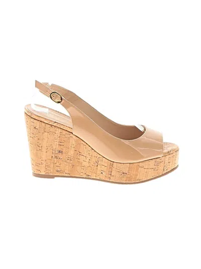 Pre-owned Stuart Weitzman Wedges In Tan