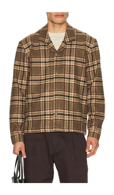 Students Golf Lacadia Cabana Long Sleeve Shirt In Brown