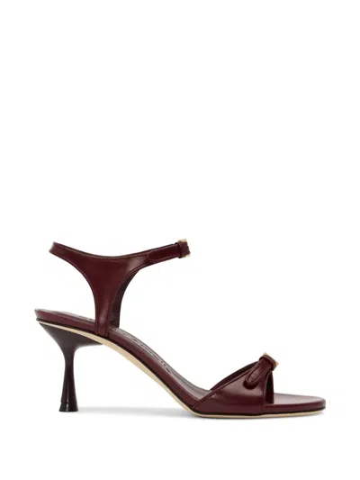 Studio Amelia Alto Sandals In Burgundy