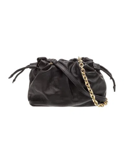 Pre-owned Studio Amelia Leather Crossbody Bag In Black