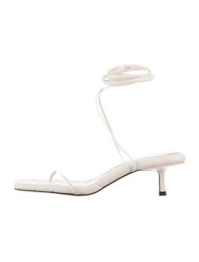 Pre-owned Studio Amelia Leather Sandals In Neutrals