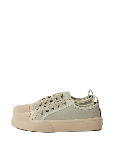 Studio Nicholson Byrd Canvas Sneakers In Neutral