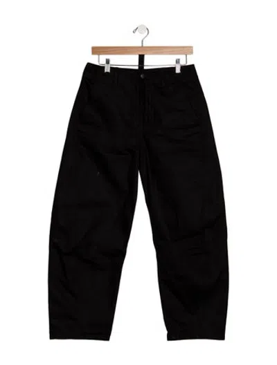 Pre-owned Studio Nicholson High-rise Wide Leg Jeans In Black