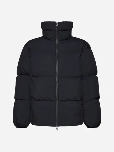 Studio Nicholson Oject Quilted Nylon Down Jacket In Black