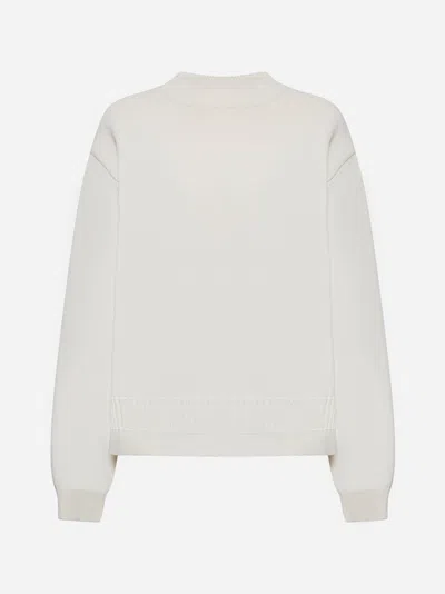 Studio Nicholson Paola Cotton Sweater In Parchment