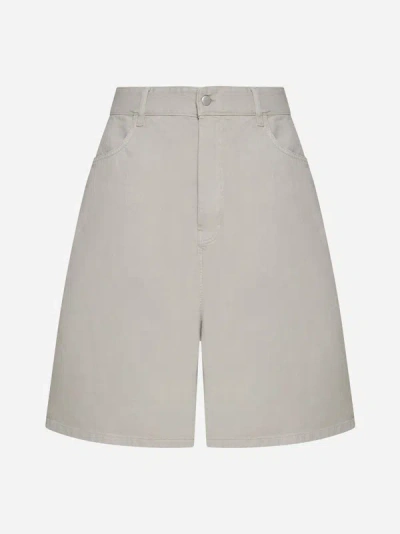 Studio Nicholson Reverse Cotton Shorts In Dove