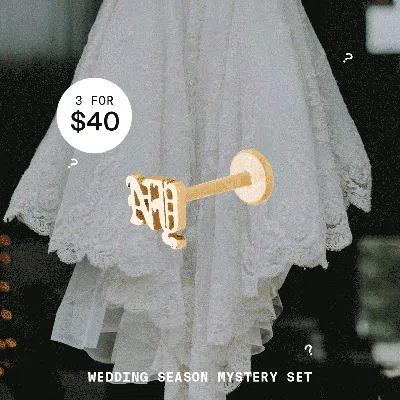 Studs Wedding Season Mystery Set In Metallic