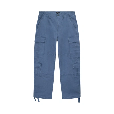 Pre-owned Stussy Ripstop Surplus Cargo 'washed Blue'