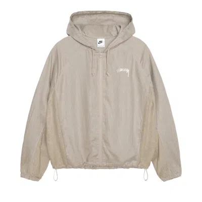 Pre-owned Stussy X Nike Linen Shell Jacket 'chino' | Tan | Men's Size M In Brown