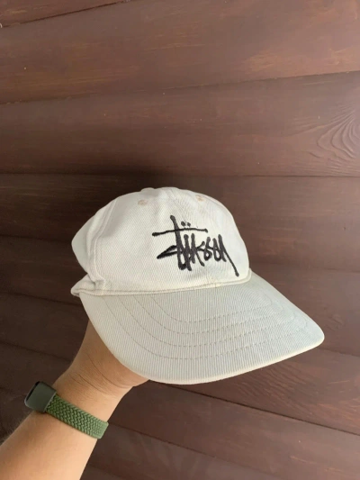 Pre-owned Stussy X Vintage Stussy Authentic Cap Usa 90's In White
