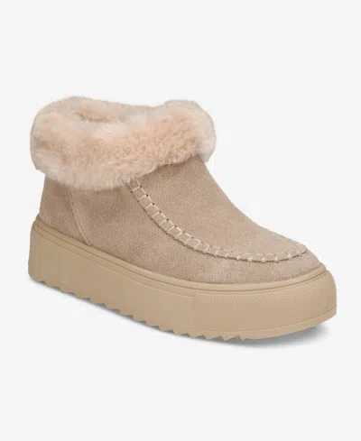 Style & Co Kamillaa Suede Platform Round-toe Booties, Macy's Exclusive In Animal Print