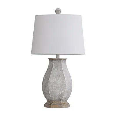 Stylecraft Basilica Sky Table Lamp In White