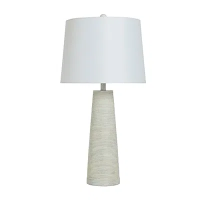Stylecraft Whitewashed Textured Resin Table Lamp