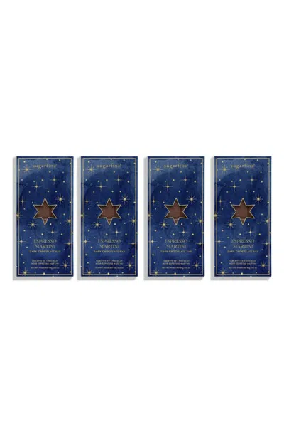 Sugarfina 4-pack Hanukkah Espresso Martini Chocolate Bars In Blue
