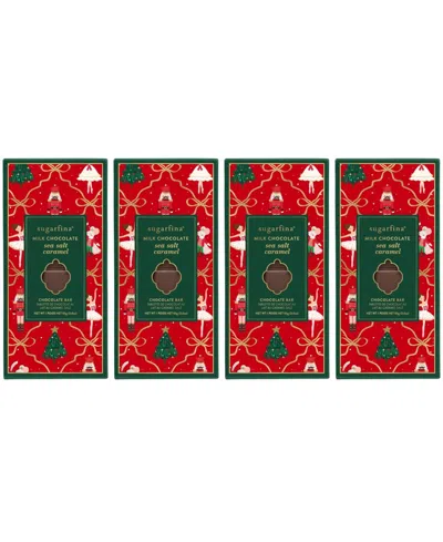 Sugarfina Holiday Milk Chocolate Sea Salt Caramel Chocolate Bar Kit, 4-piece In Multi