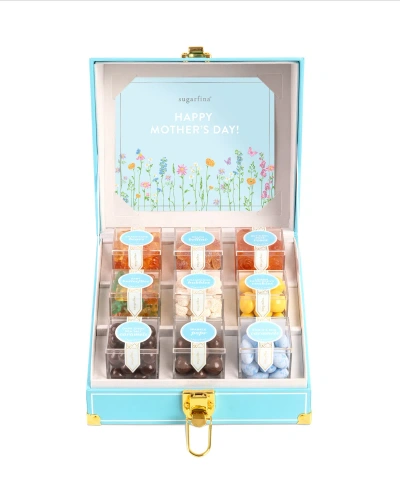 Sugarfina Spring Garden Party Luxe Mini Candy Trunk, 9 Piece In Blue