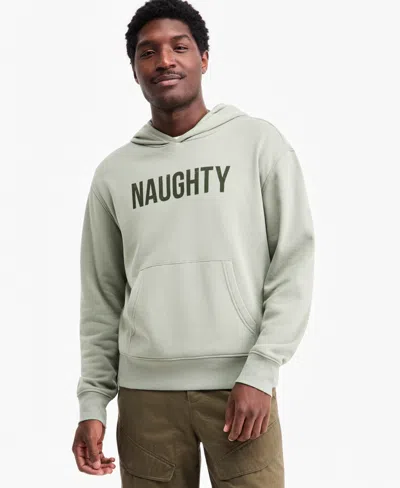 Sun + Stone Men's Naughty Grinch Graphic Holiday Pullover Hoodie, Macy's Exclusive In Green