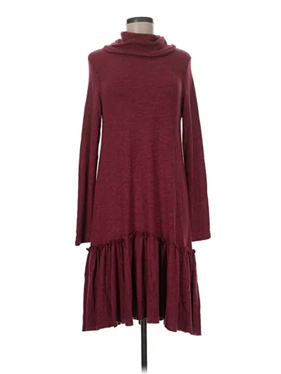 Pre-owned Sunday In Brooklyn Casual Dress In Burgundy