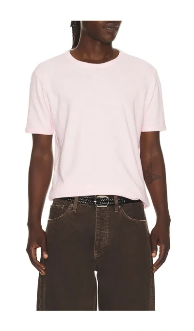 Sunflower Jagger Waffle Tee In Light Pink