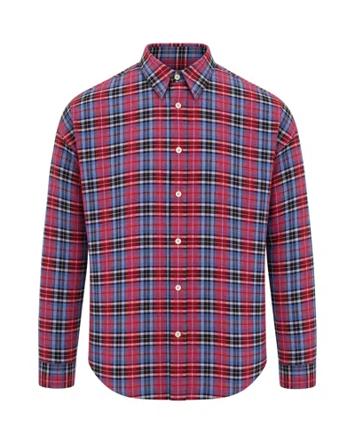 Sunflower Plaid Button-up Shirt In Red