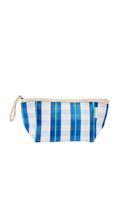 Sunnylife Recycled Nylon Pouch In La Mer Blue Neon