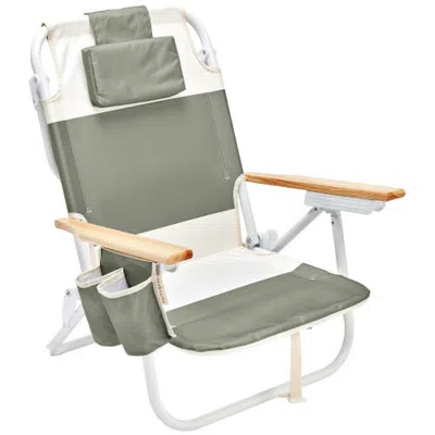 Sunnylife Seagrass Block Deluxe Beach Chair In Animal Print