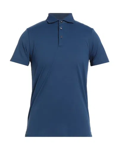 Suns Man Polo Shirt Navy Blue Size S Polyamide, Elastane