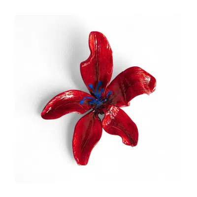 Sunset Magic Studio Women's Florise - Big Floral Red Brooch