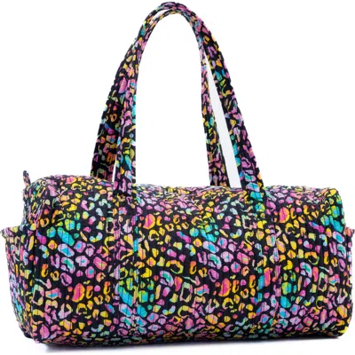 Sunshine Society Bright Animal Weekender Duffle In Multi